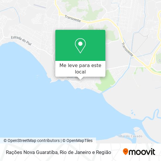 Rações Nova Guaratiba mapa