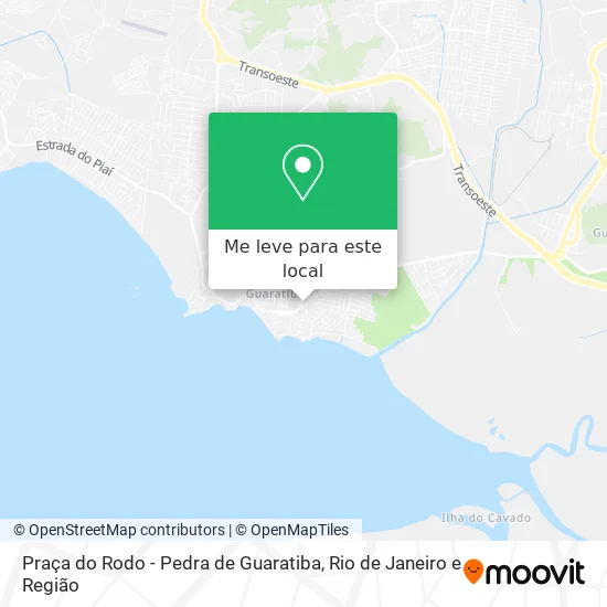 Praça do Rodo - Pedra de Guaratiba mapa