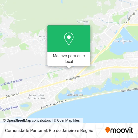 Comunidade Pantanal mapa