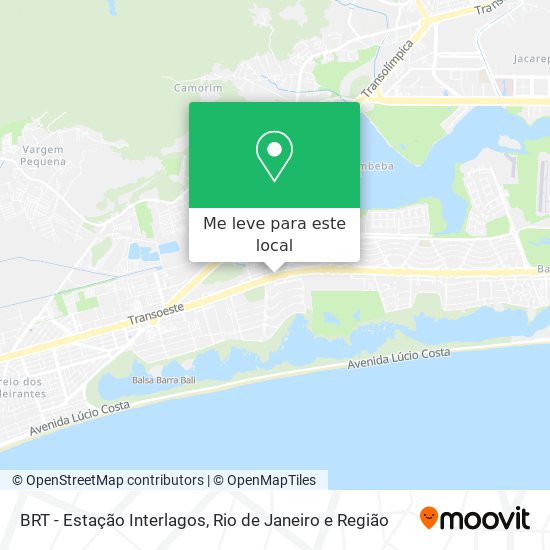 BRT - Estação Interlagos mapa