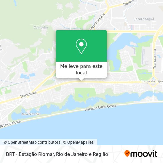 BRT - Estação Riomar mapa