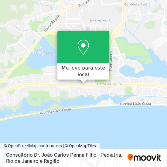 Consultório Dr. João Carlos Penna Filho - Pediatria mapa