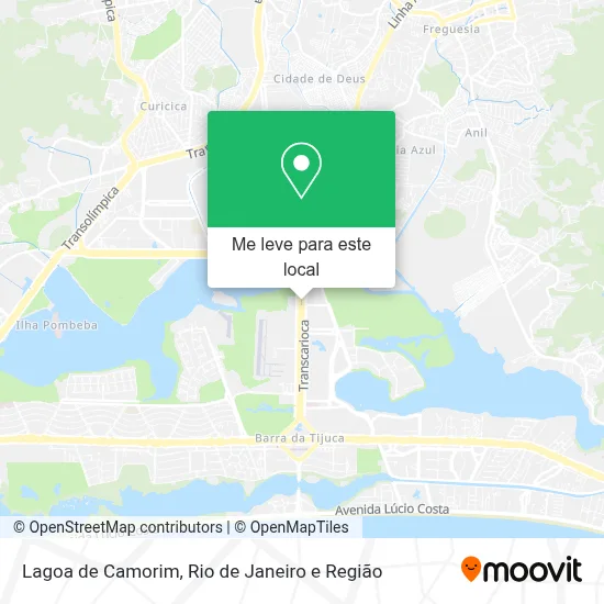 Lagoa de Camorim mapa