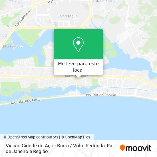 Viação Cidade do Aço - Barra / Volta Redonda mapa