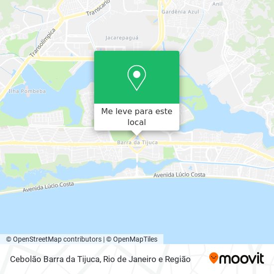 Cebolão Barra da Tijuca mapa