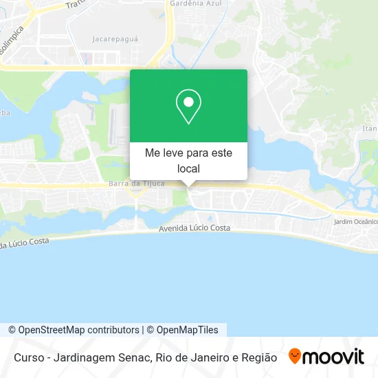 Curso - Jardinagem Senac mapa