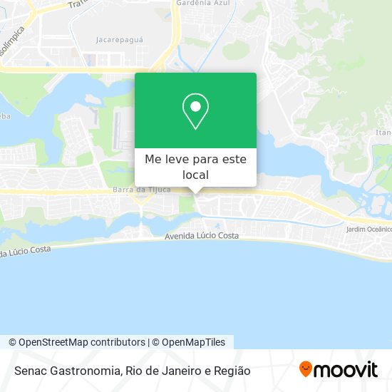 Senac Gastronomia mapa
