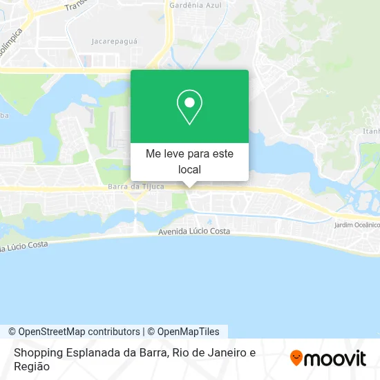 Shopping Esplanada da Barra mapa