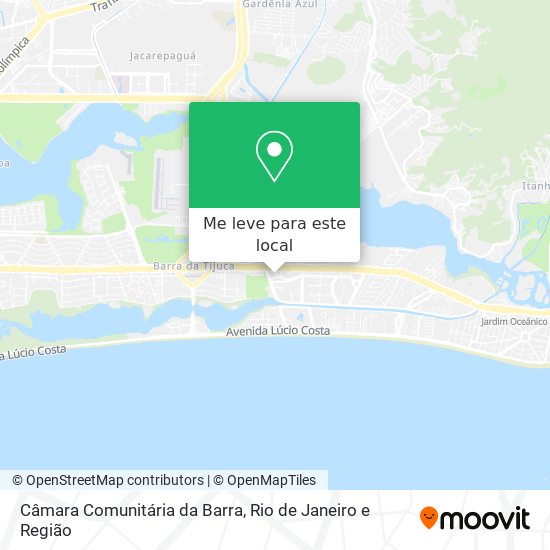 Câmara Comunitária da Barra mapa