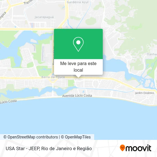 USA Star - JEEP mapa
