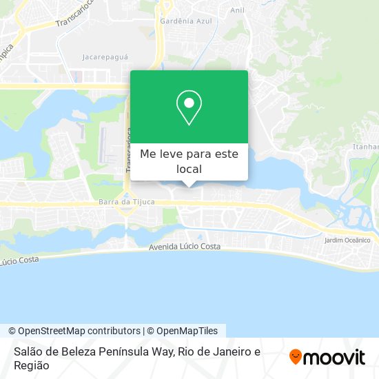 Salão de Beleza Península Way mapa
