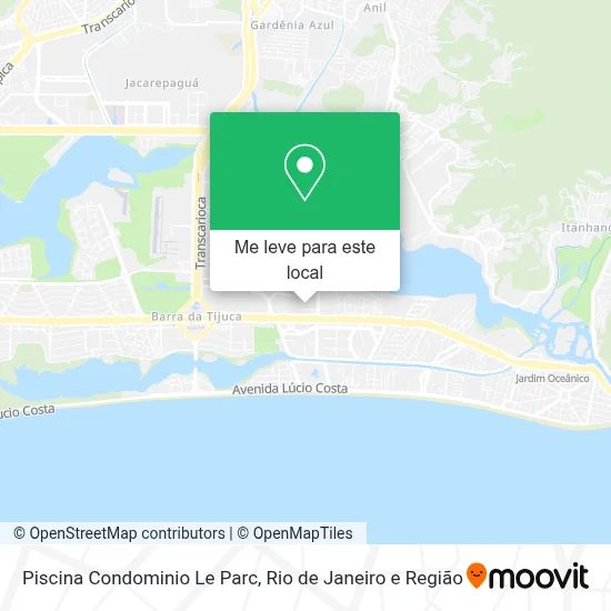 Piscina Condominio Le Parc mapa