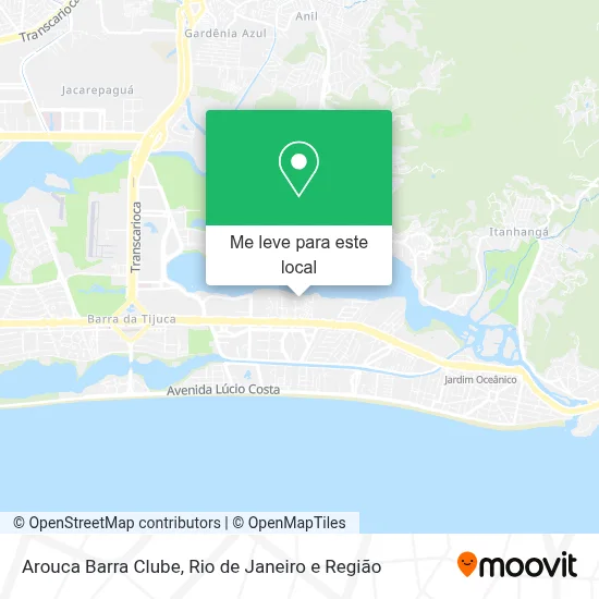 Arouca Barra Clube mapa