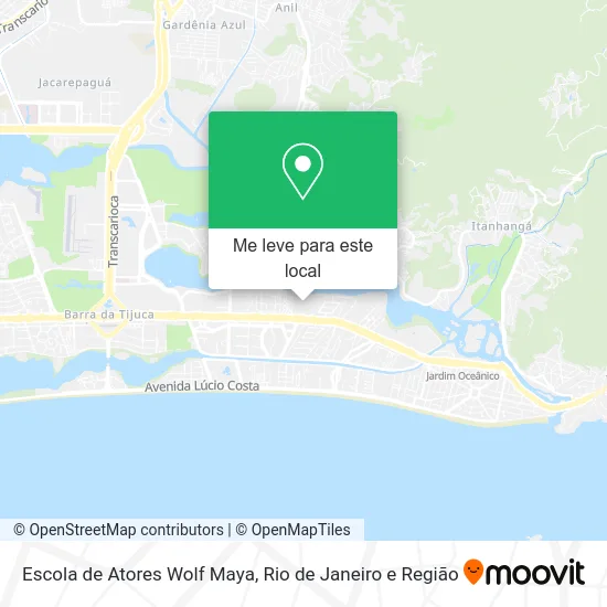 Escola de Atores Wolf Maya mapa