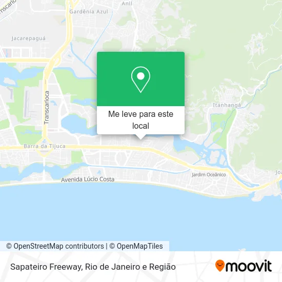 Sapateiro Freeway mapa
