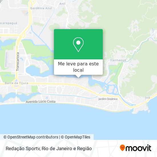 Redação Sportv mapa