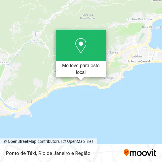 Ponto de Táxi mapa