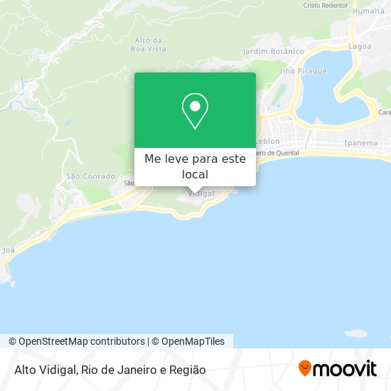 Alto Vidigal mapa