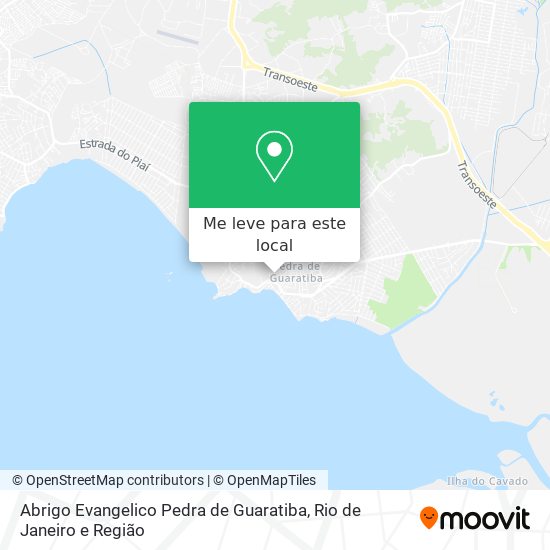 Abrigo Evangelico Pedra de Guaratiba mapa