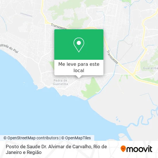 Posto de Saude Dr. Alvimar de Carvalho mapa