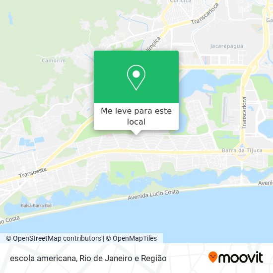 escola americana mapa