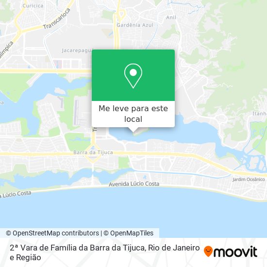 2ª Vara de Família da Barra da Tijuca mapa