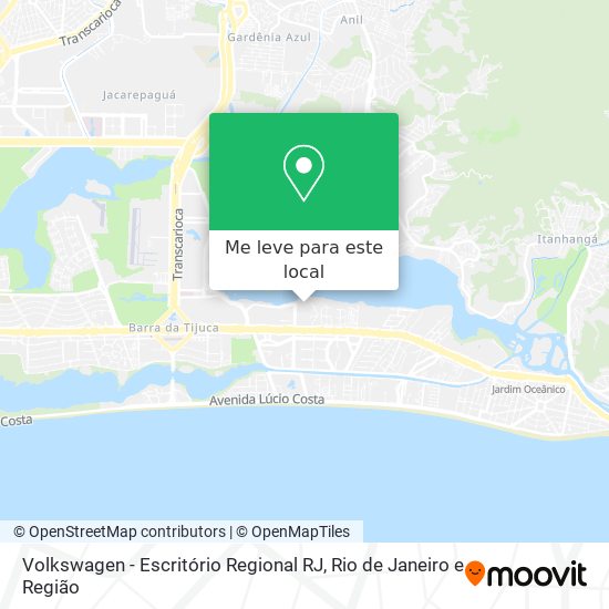 Volkswagen - Escritório Regional RJ mapa