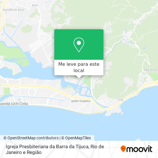 Igreja Presbiteriana da Barra da Tijuca mapa