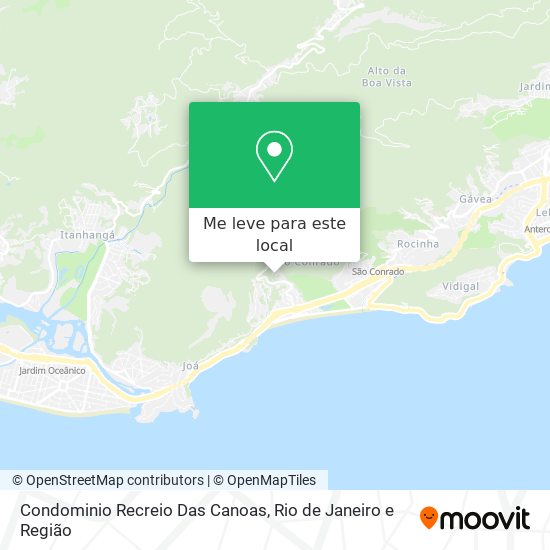 Condominio Recreio Das Canoas mapa