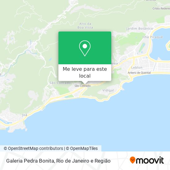 Galeria Pedra Bonita mapa