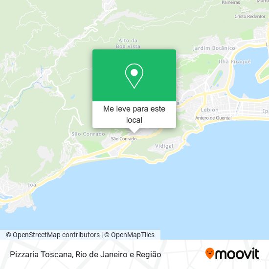 Pizzaria Toscana mapa
