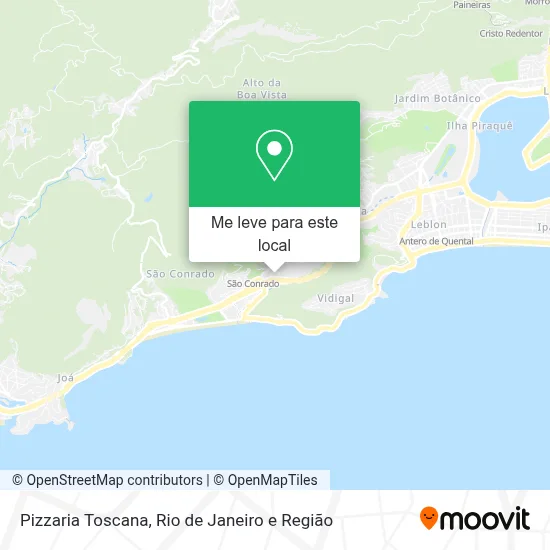 Pizzaria Toscana mapa