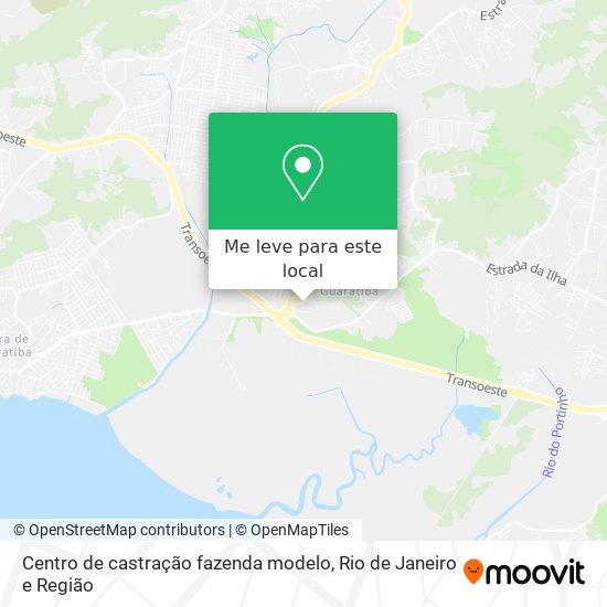 Centro de castração fazenda modelo mapa