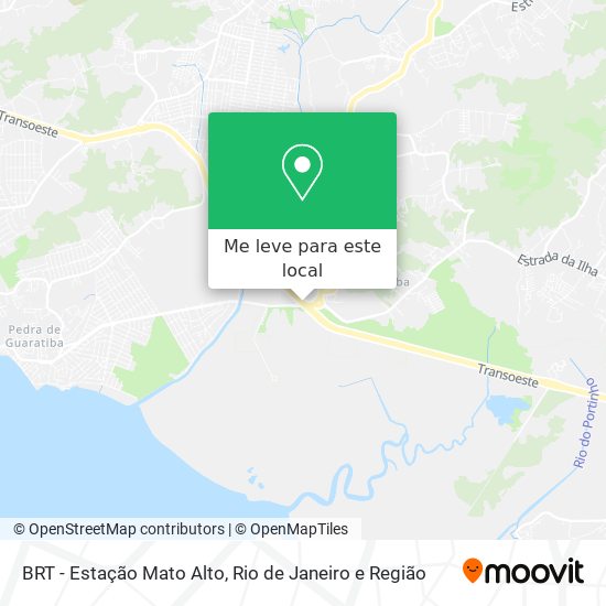 BRT - Estação Mato Alto mapa