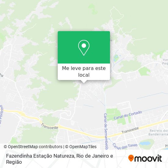 Fazendinha Estação Natureza mapa