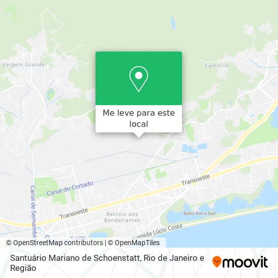 Santuário Mariano de Schoenstatt mapa