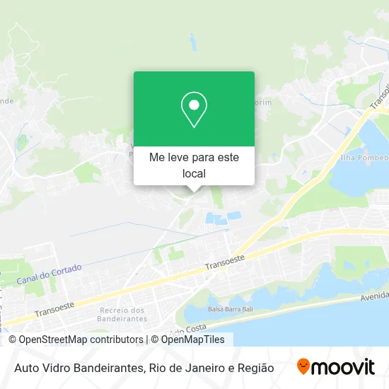 Auto Vidro Bandeirantes mapa