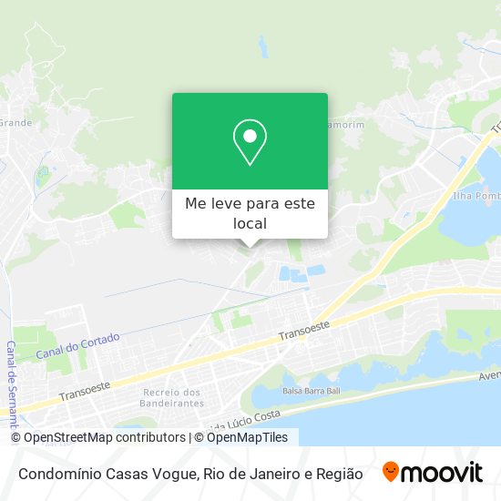 Condomínio Casas Vogue mapa