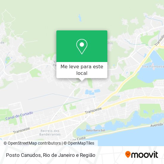 Posto Canudos mapa