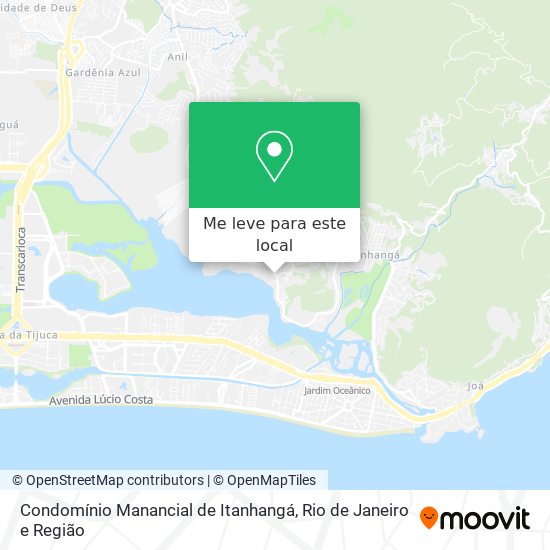 Condomínio Manancial de Itanhangá mapa