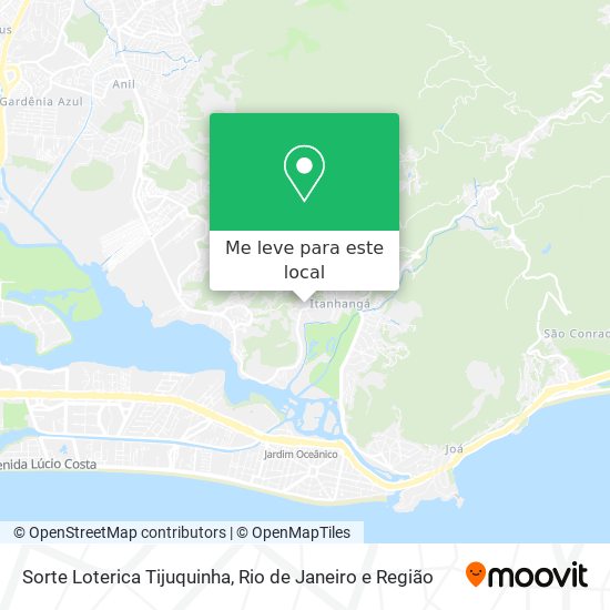 Sorte Loterica Tijuquinha mapa