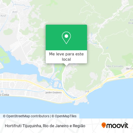 Hortifruti Tijuquinha mapa