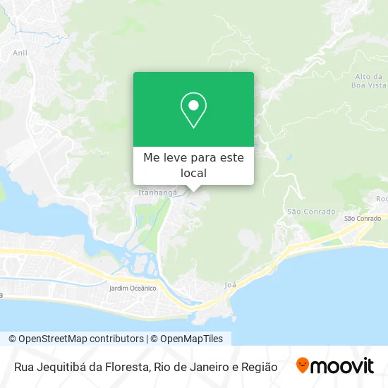 Rua Jequitibá da Floresta mapa