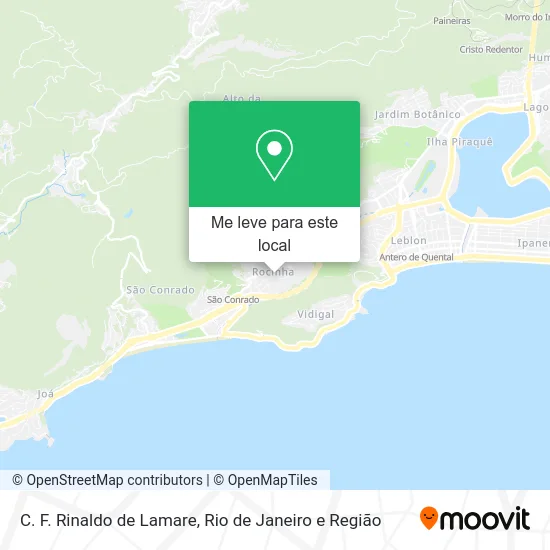 C. F. Rinaldo de Lamare mapa