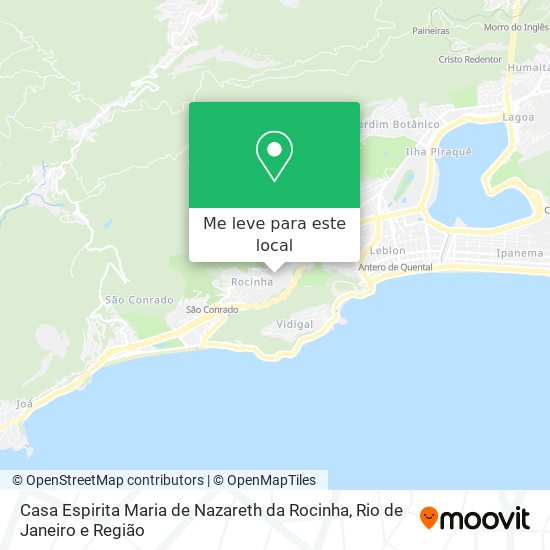 Casa Espirita Maria de Nazareth da Rocinha mapa