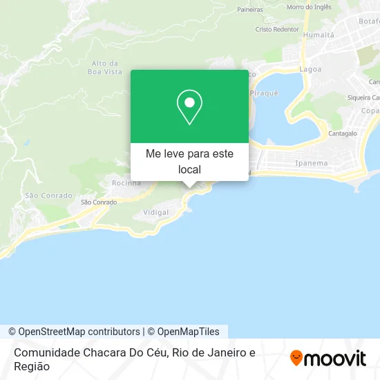 Comunidade Chacara Do Céu mapa