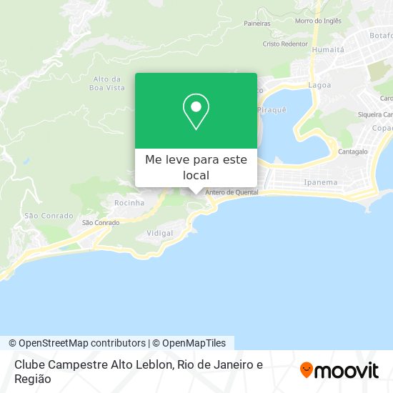 Clube Campestre Alto Leblon mapa