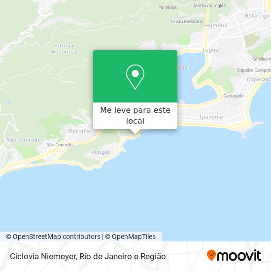 Ciclovia Niemeyer mapa