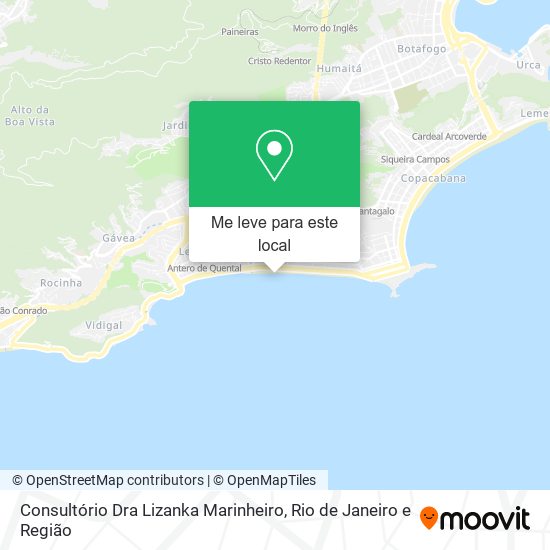 Consultório Dra Lizanka Marinheiro mapa