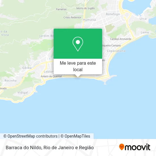 Barraca do Nildo mapa